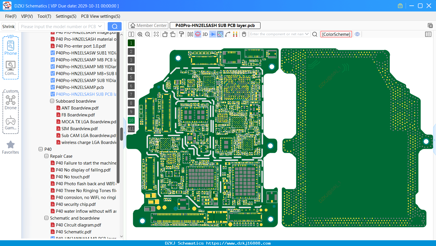 Huawei P40Pro-HN2ELSASH SUB PCB Layer